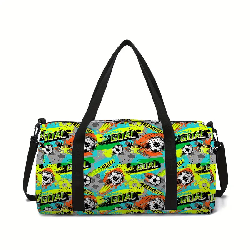 Weekender Bag Duffle - Jumping Football Large Capacity Luggage Bag