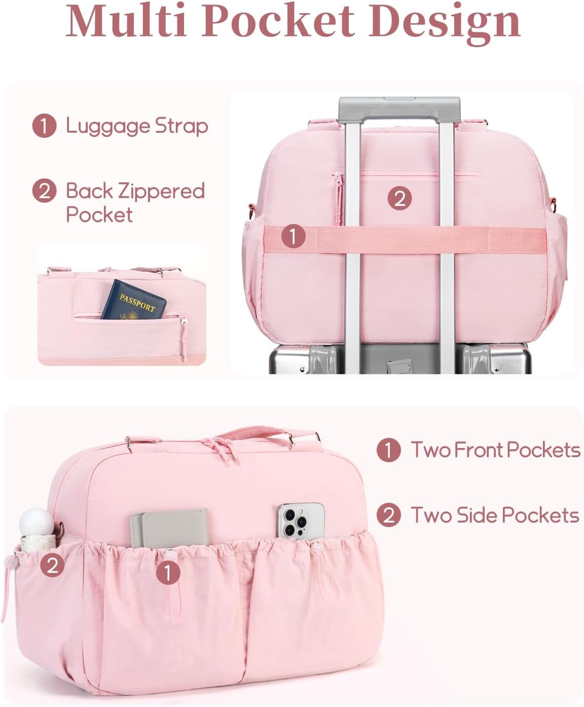Carry On Duffle Bag With 15.6  - Weekender Bag Duffle avis et prix