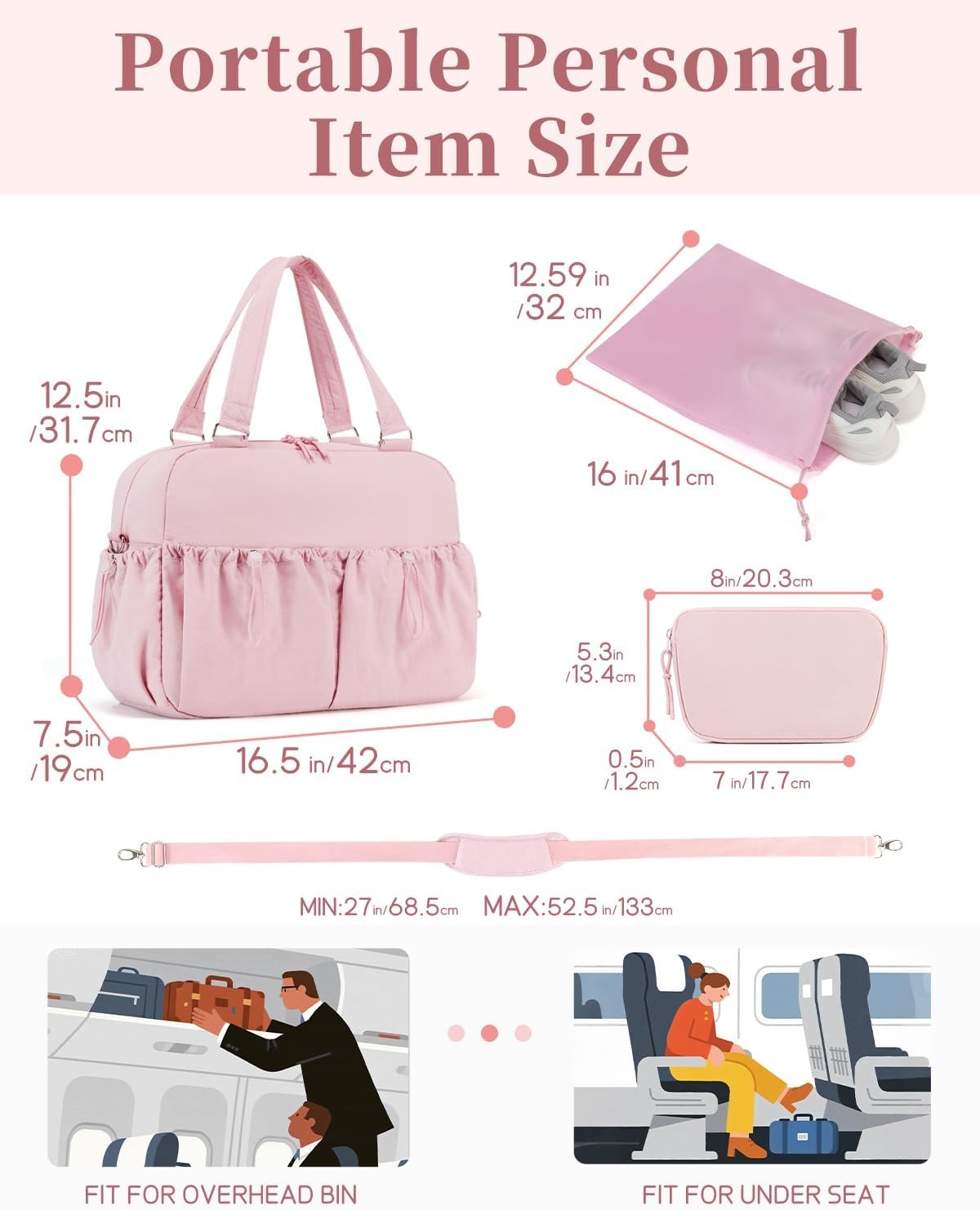 Carry On Duffle Bag With 15.6  - Weekender Bag Duffle avis et prix