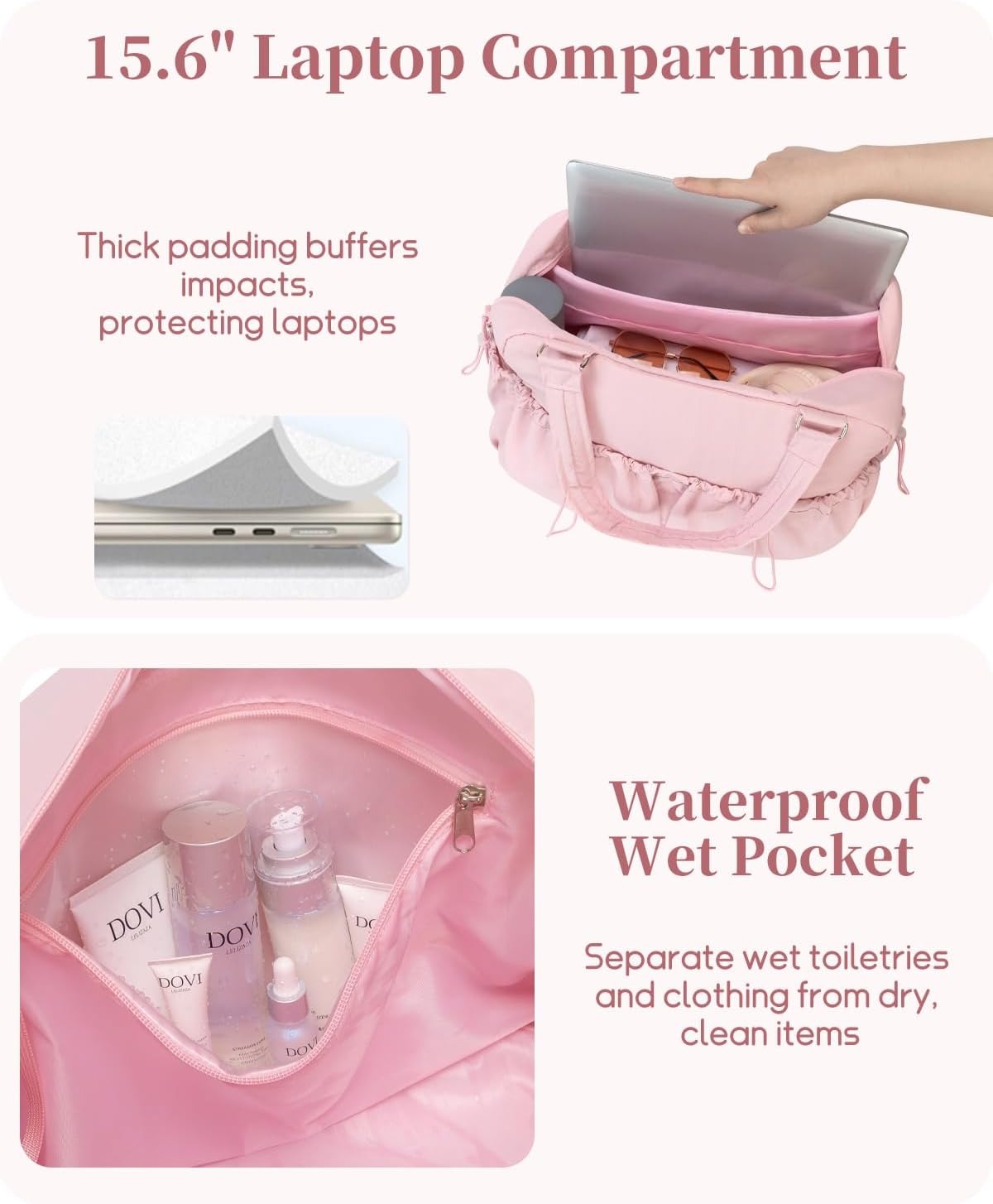 Carry On Duffle Bag With 15.6  - Weekender Bag Duffle avis et prix