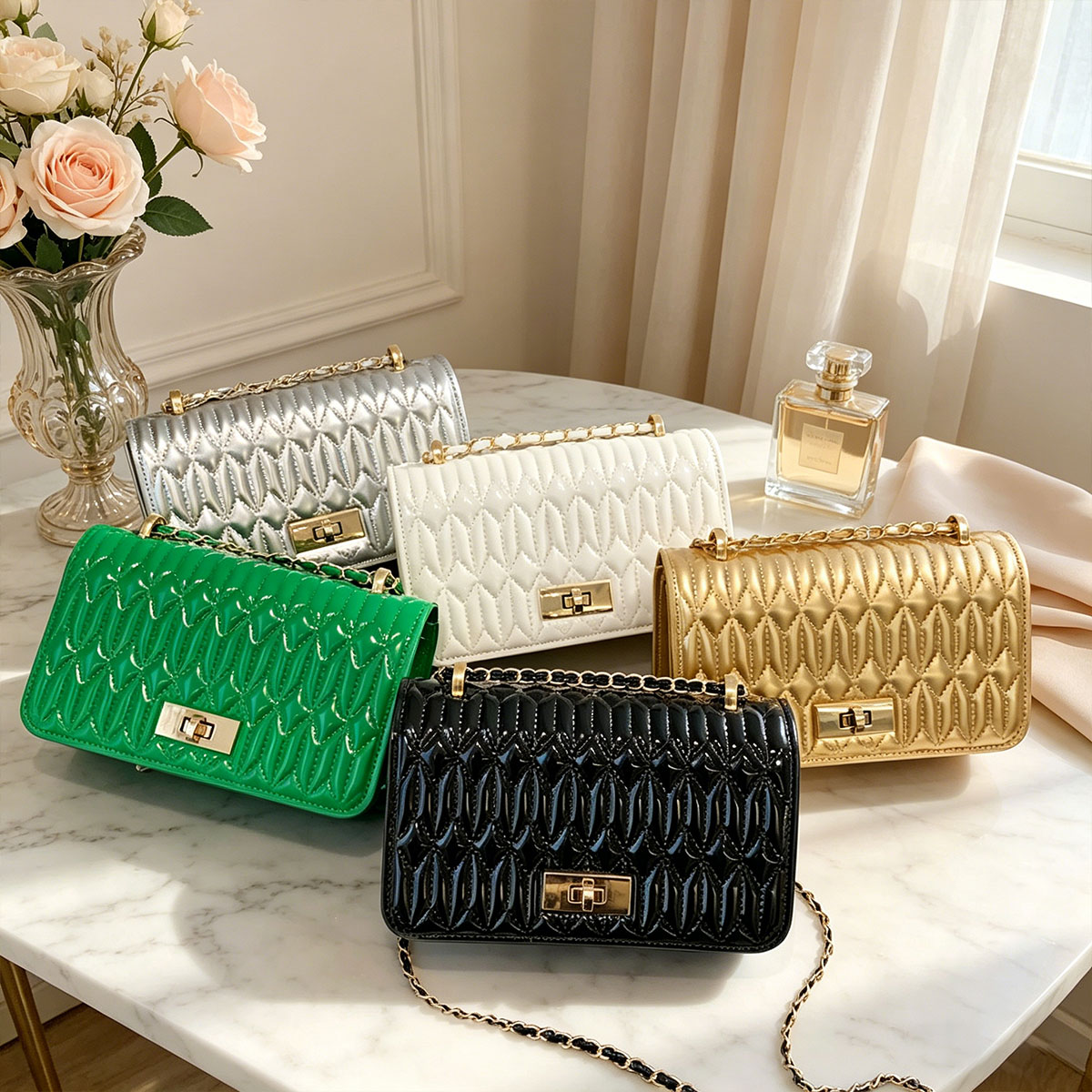 Light Luxury Argyle Quilted Qu - Luxury Quilted Bags avis et prix