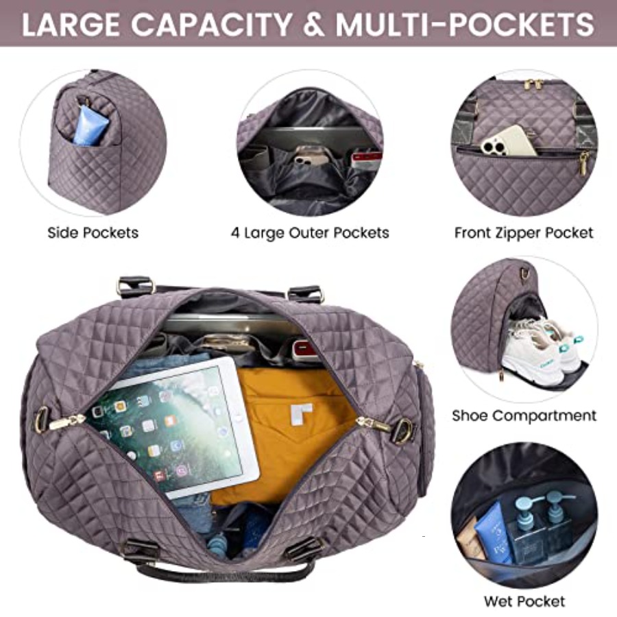 Travel Duffle Bag, Weekender B - Weekender Bag Duffle avis et prix