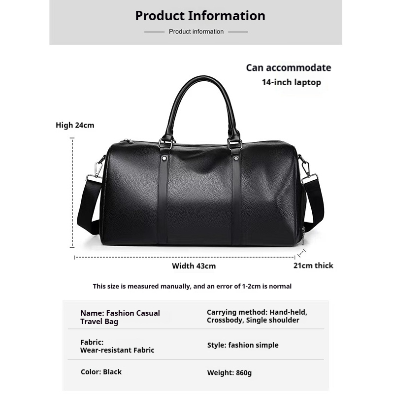 Unisex Large Capacity Travel B - Weekender Bag Duffle avis et prix