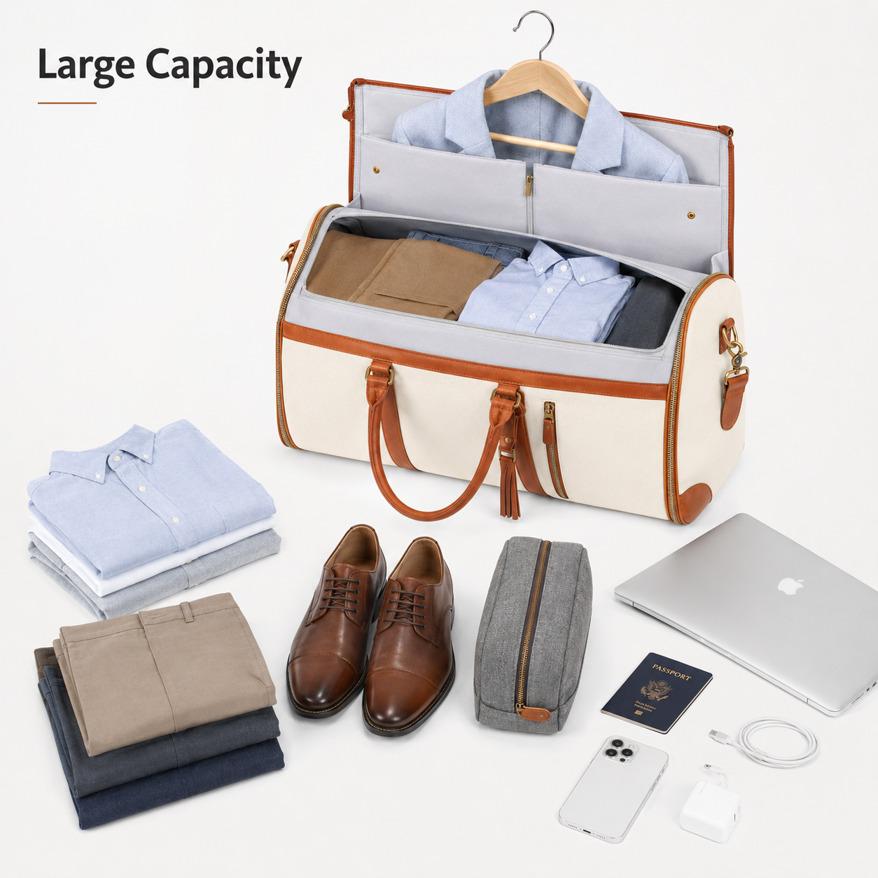 2 in 1 Convertible Garment Duf - Weekender Bag Duffle avis et prix