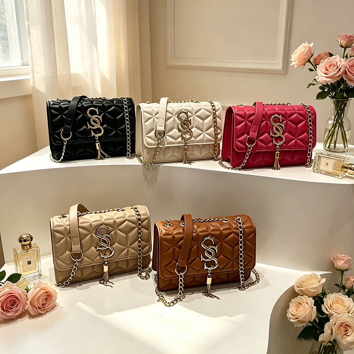 Light Luxury Trend Argyle Quil - Luxury Quilted Bags avis et prix
