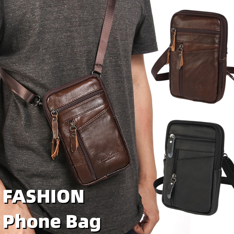 Men Luxury Genuine Leather Pho - Luxury Bags Mini avis et prix