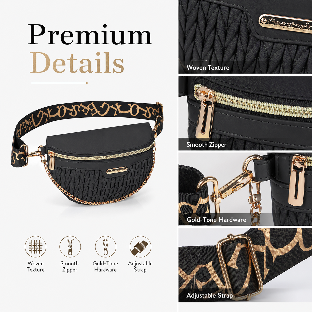 Luxury Quilted Waist Pack for  - Luxury Quilted Bags avis et prix