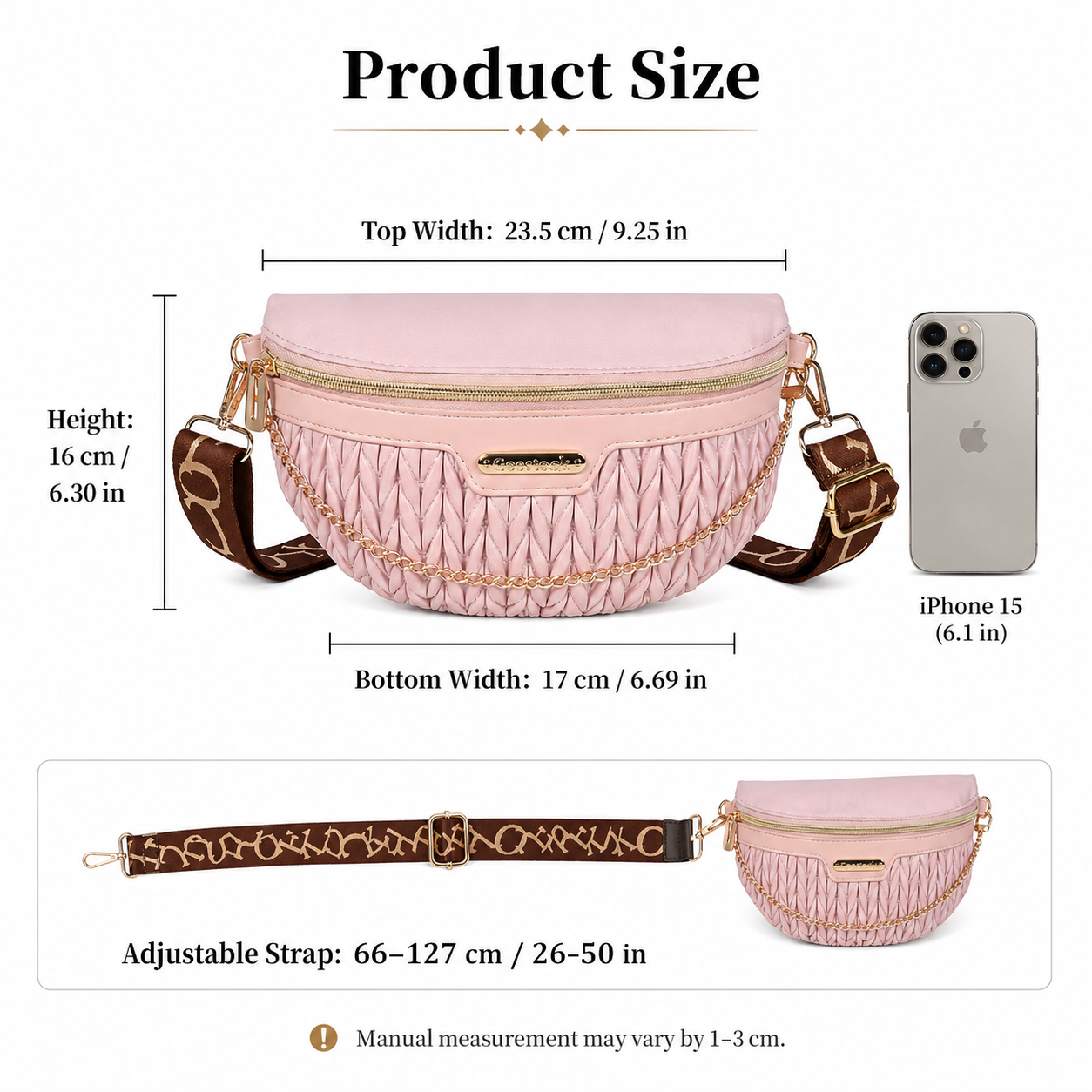Luxury Quilted Waist Pack for  - Luxury Quilted Bags avis et prix
