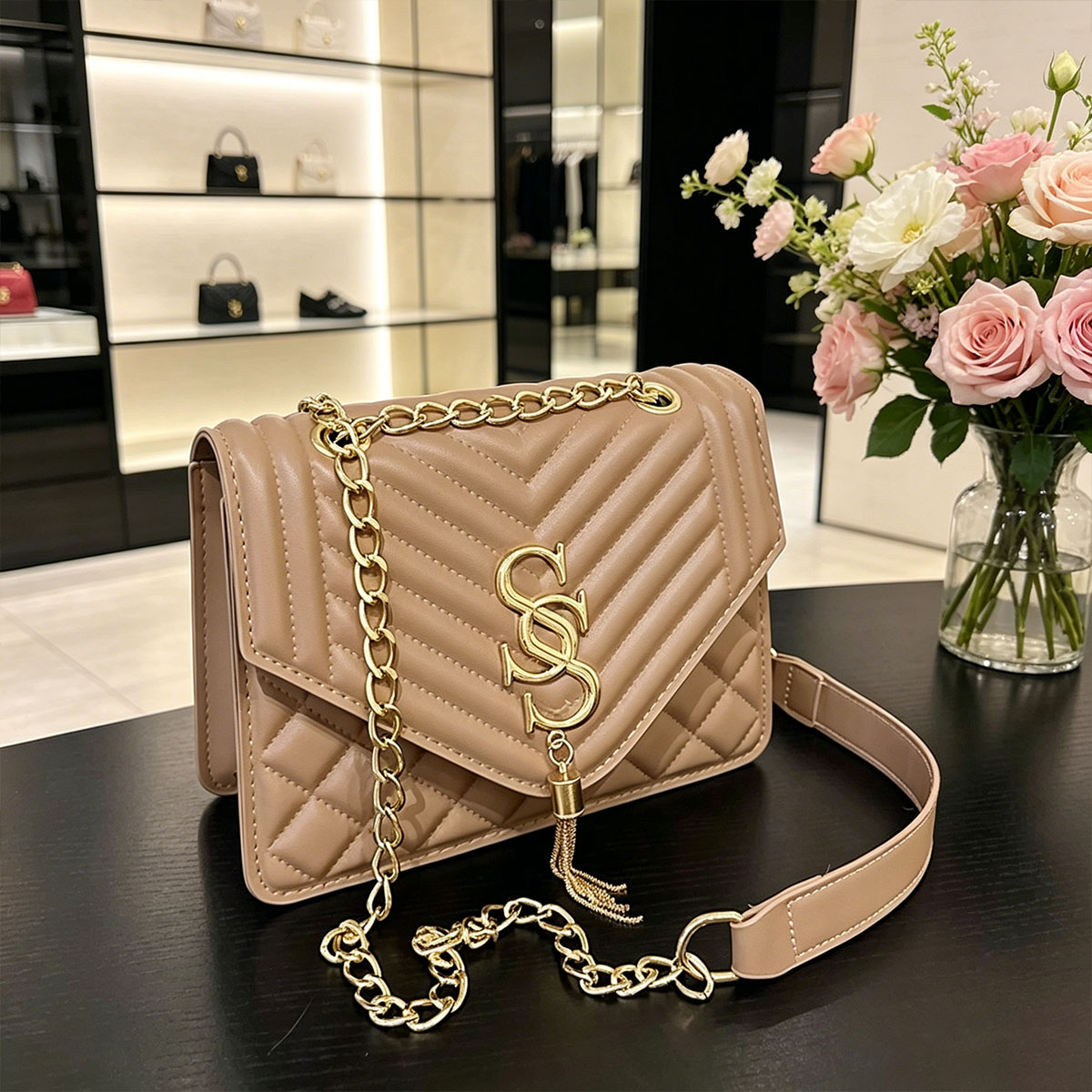 Light Luxury Elegant Argyle Qu - Luxury Quilted Bags avis et prix