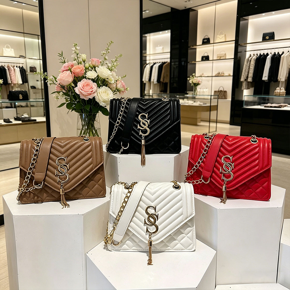 Light Luxury Elegant Argyle Qu - Luxury Quilted Bags avis et prix