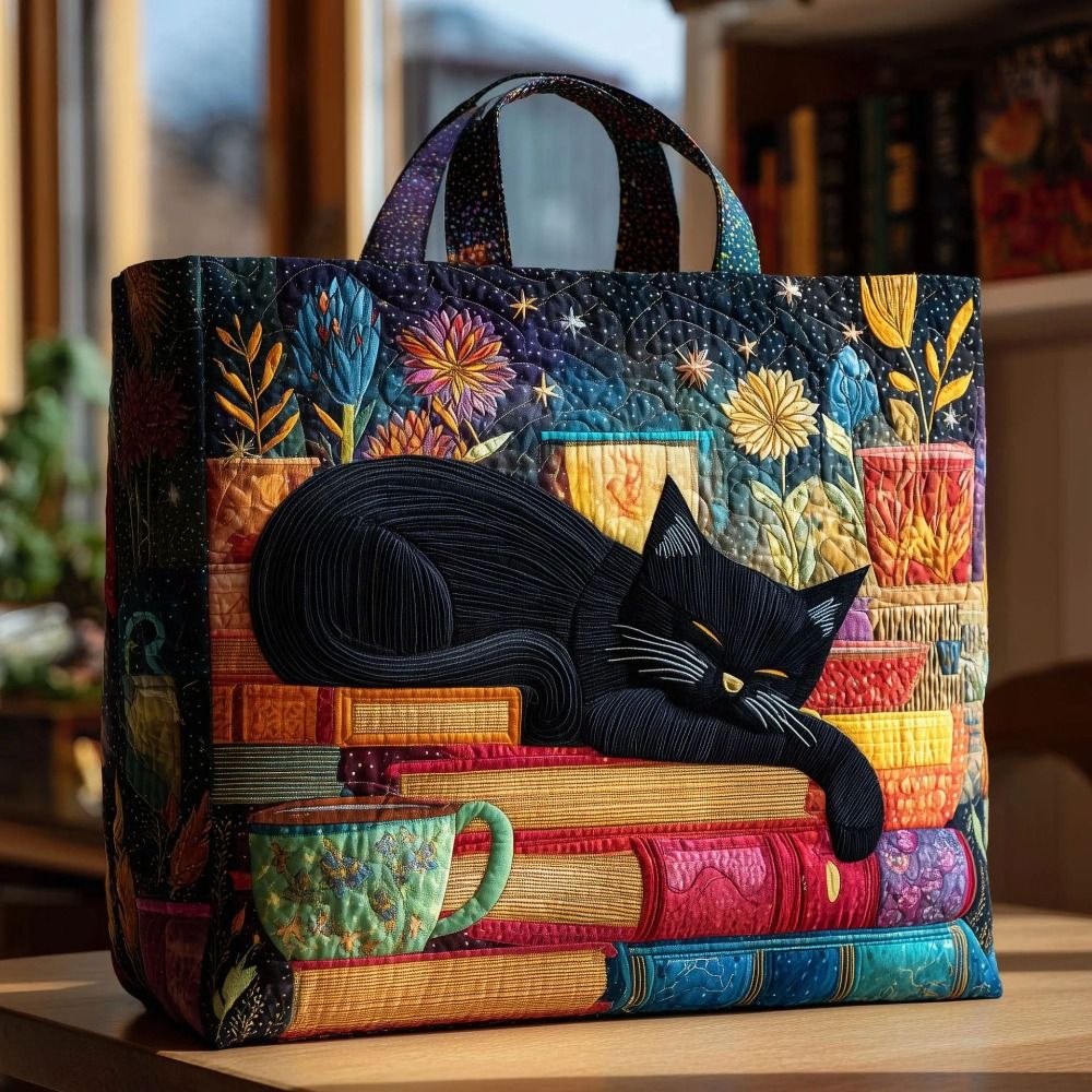 New Cat Pattern Quilted Tote B - Luxury Quilted Bags avis et prix