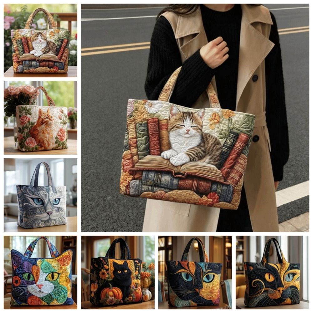 Cat Patterns Women Quilted Tot - Luxury Quilted Bags avis et prix