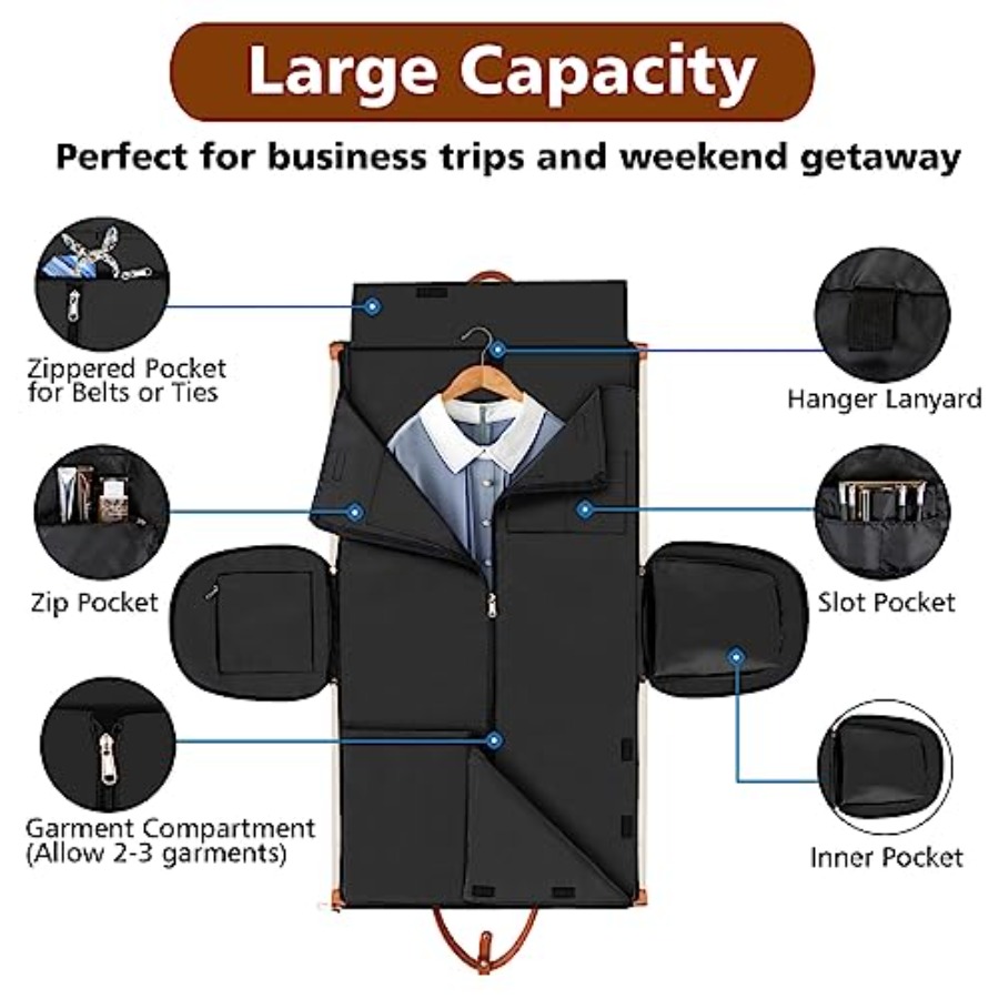 Convertible 2-in-1 Garment Bag - Weekender Bag Duffle avis et prix
