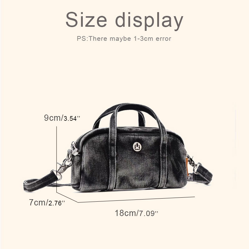 Korean Casual Mini Denim Box B - Luxury Bags Mini avis et prix