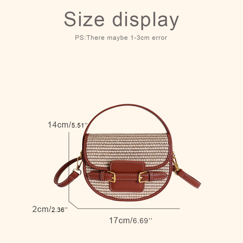 England Style Mini Straw Saddl - Luxury Bags Mini avis et prix
